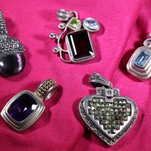 Five Sparkly Pendants